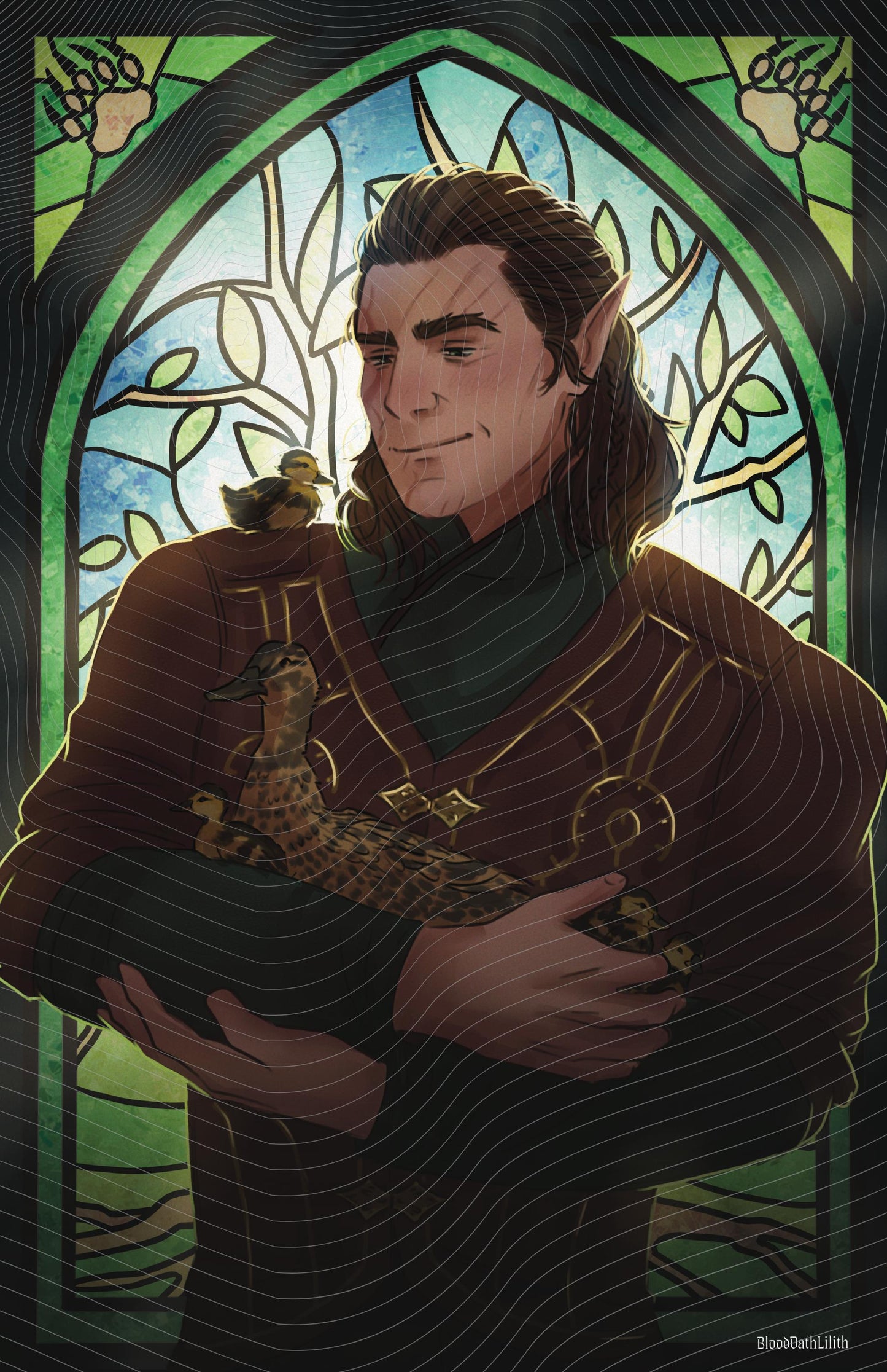 BG3 Stained Glass Prints (7x11) - 3 for $45