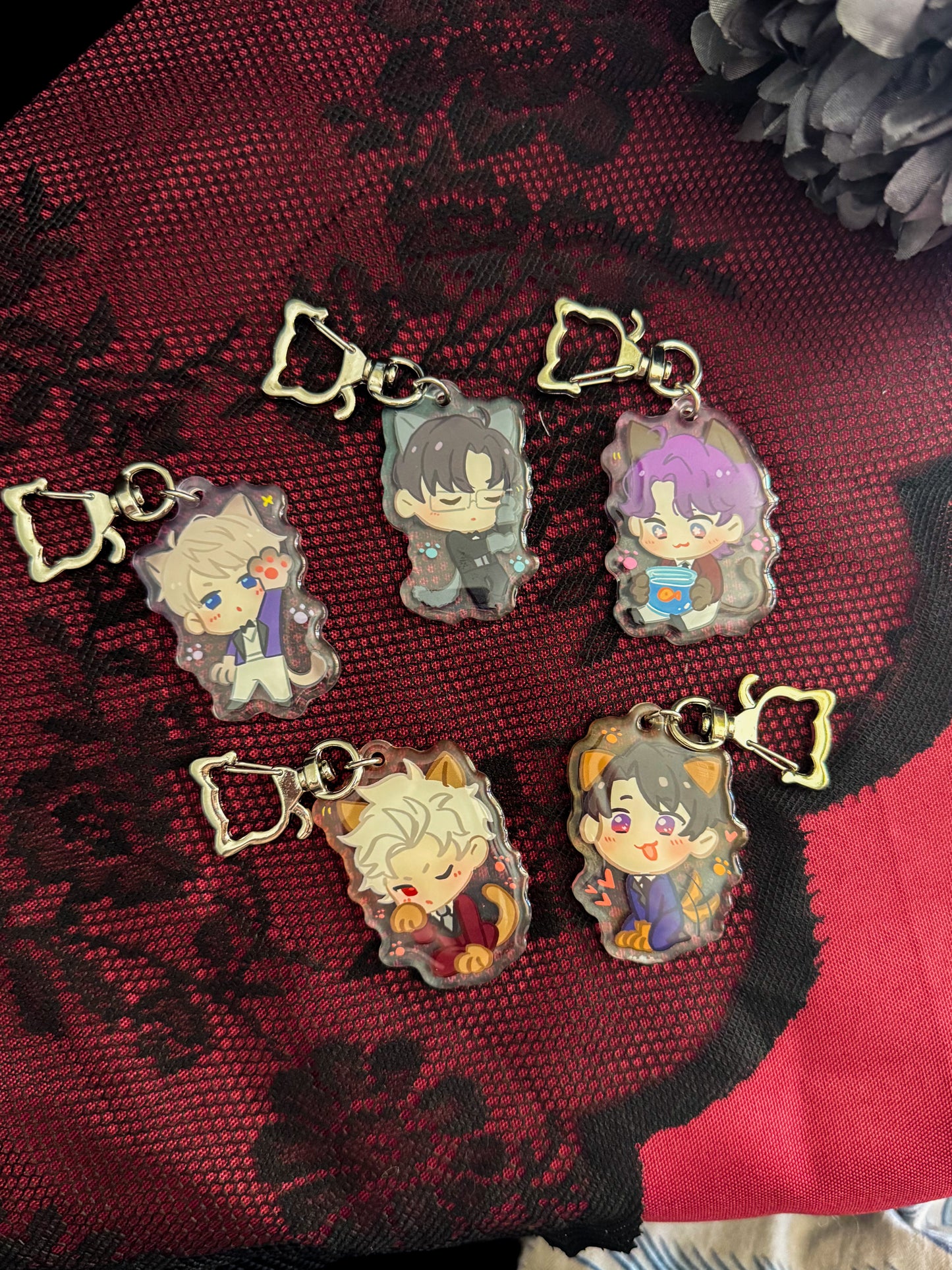 Deepspace Catboy Keychains
