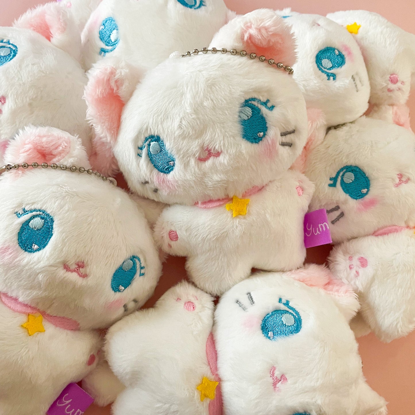 Dreamy Kitty Plush Keychain