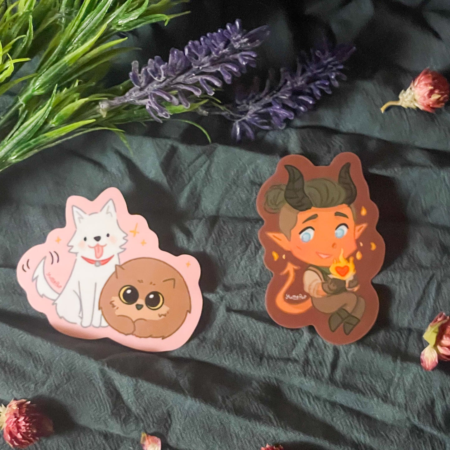 BG3 Chibi Vinyl Stickers