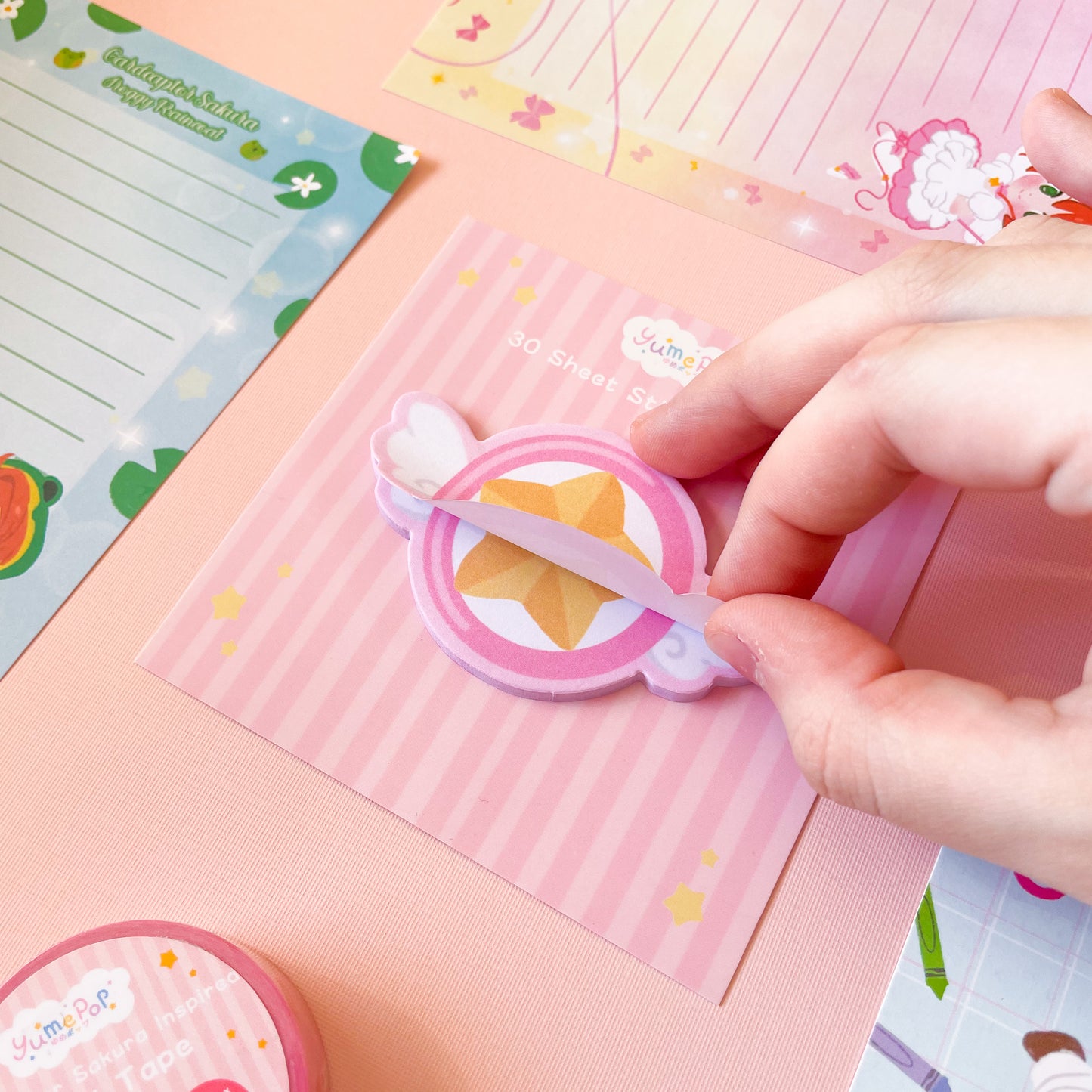 Sakura Die Cut Sticky Notes