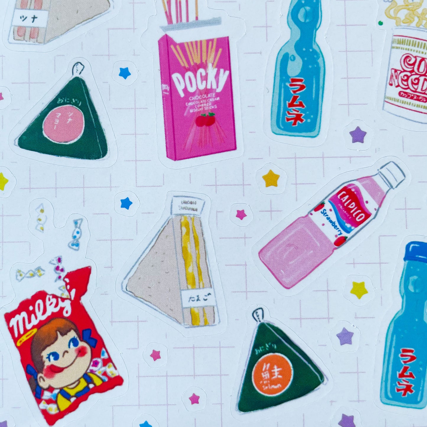 Conbini Snacks Vinyl Sticker Sheet