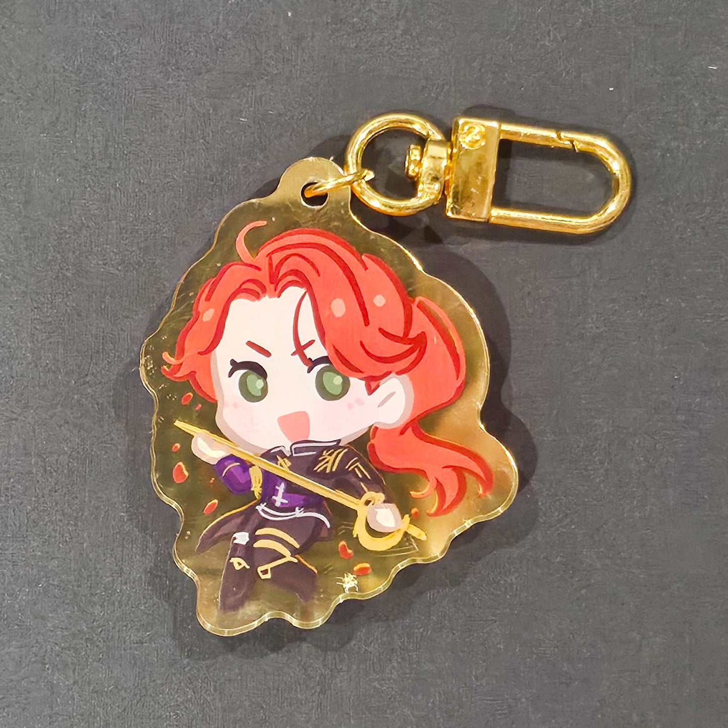 Expedition Gold Mirror Keychains