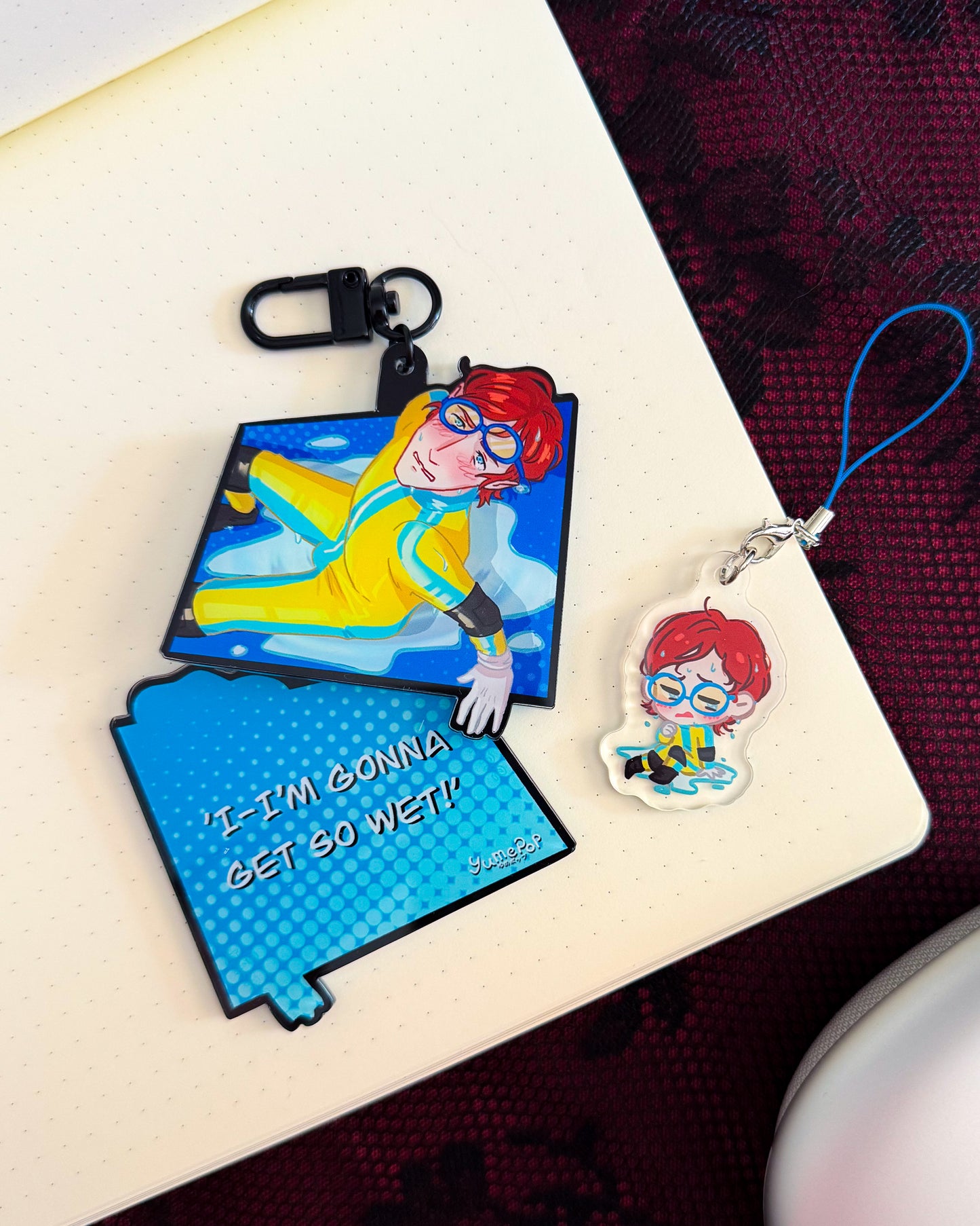 Superhero Dispatch Quote Keychains