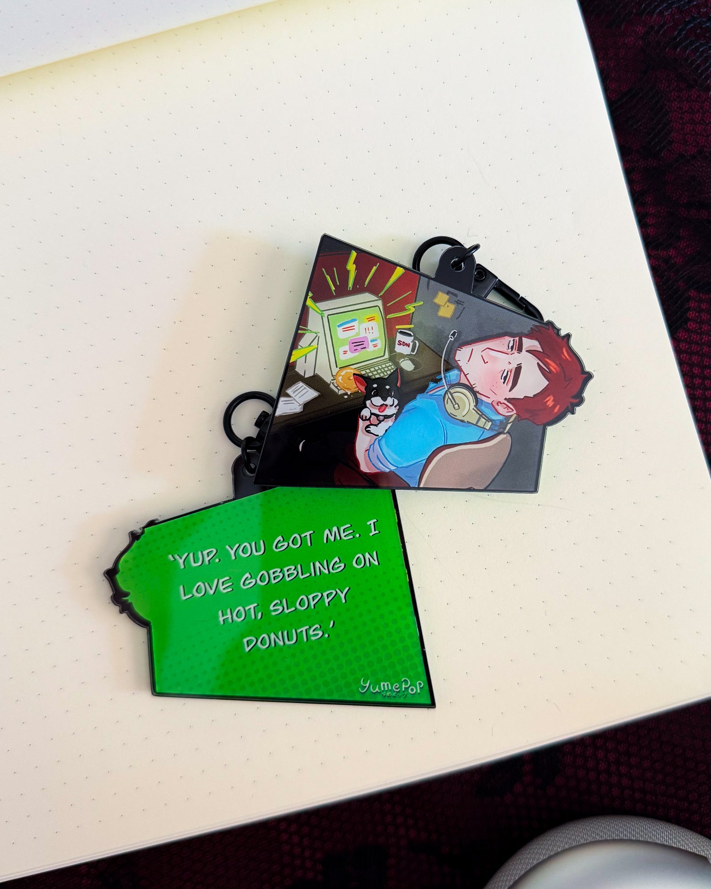 Superhero Dispatch Quote Keychains