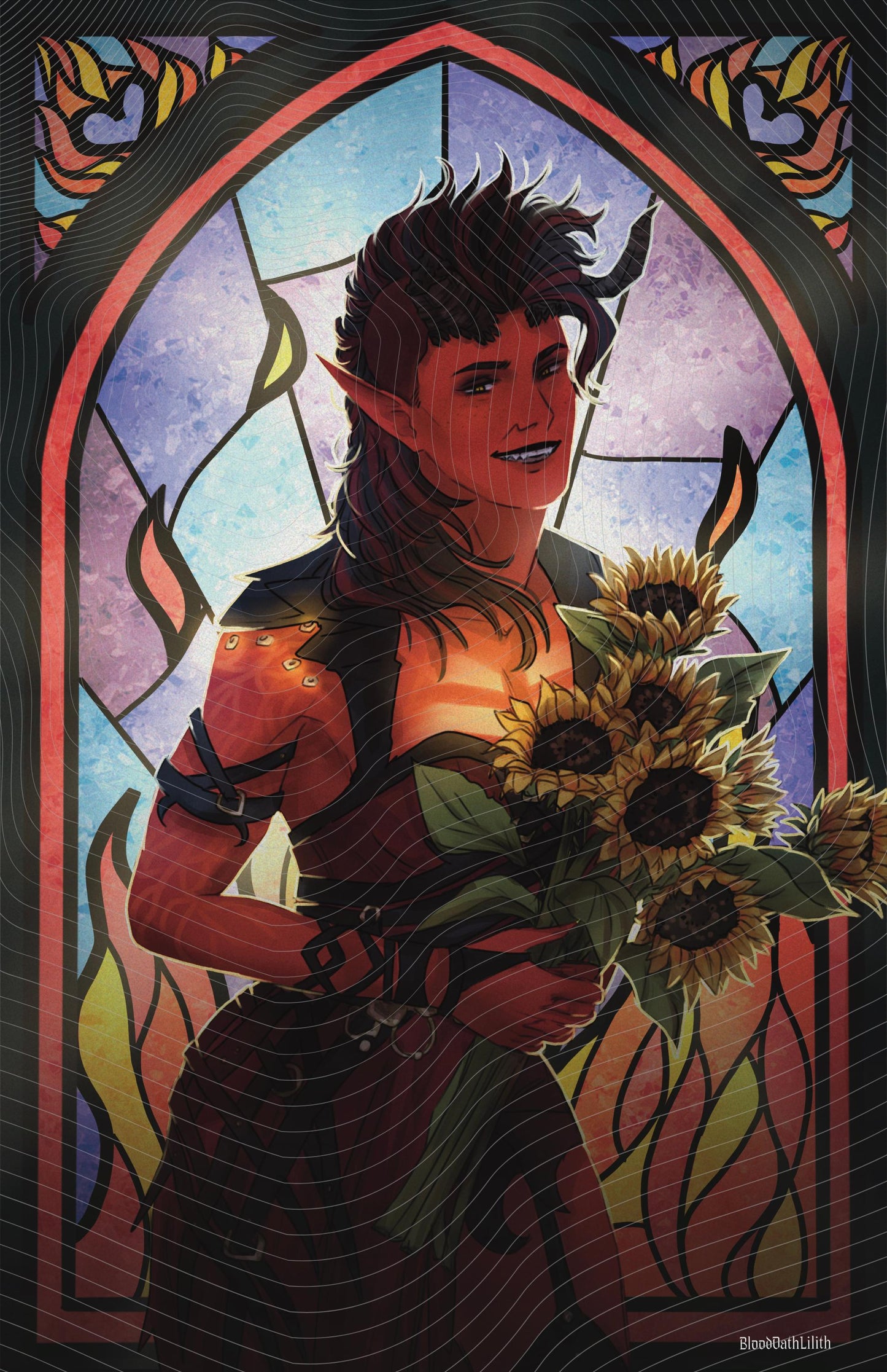 BG3 Stained Glass Prints (7x11) - 3 for $45