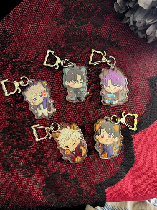 Deepspace Catboy Keychains