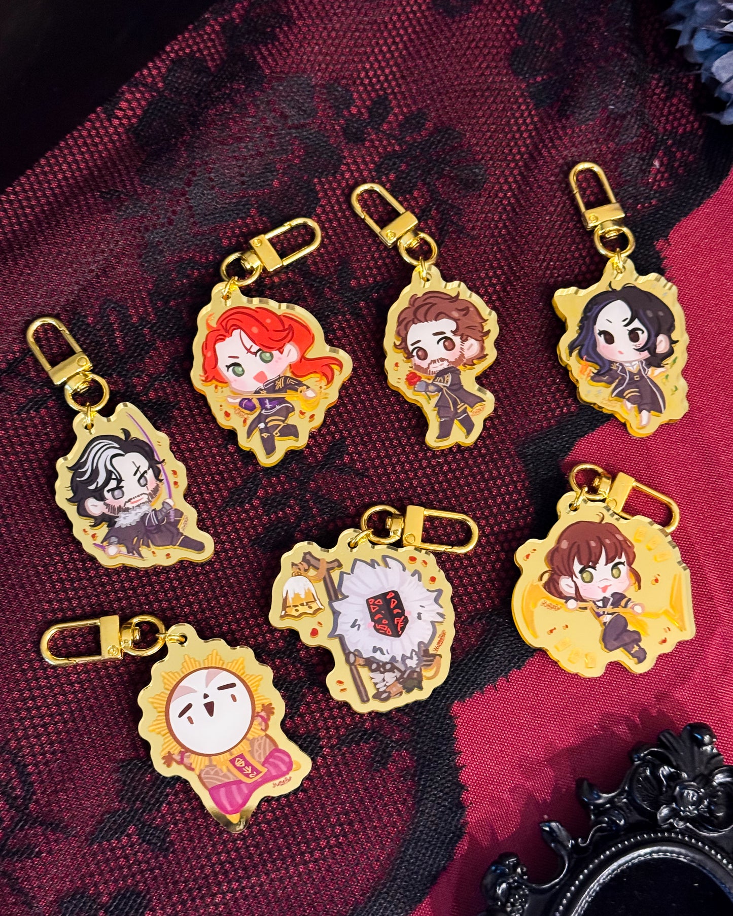Expedition Gold Mirror Keychains