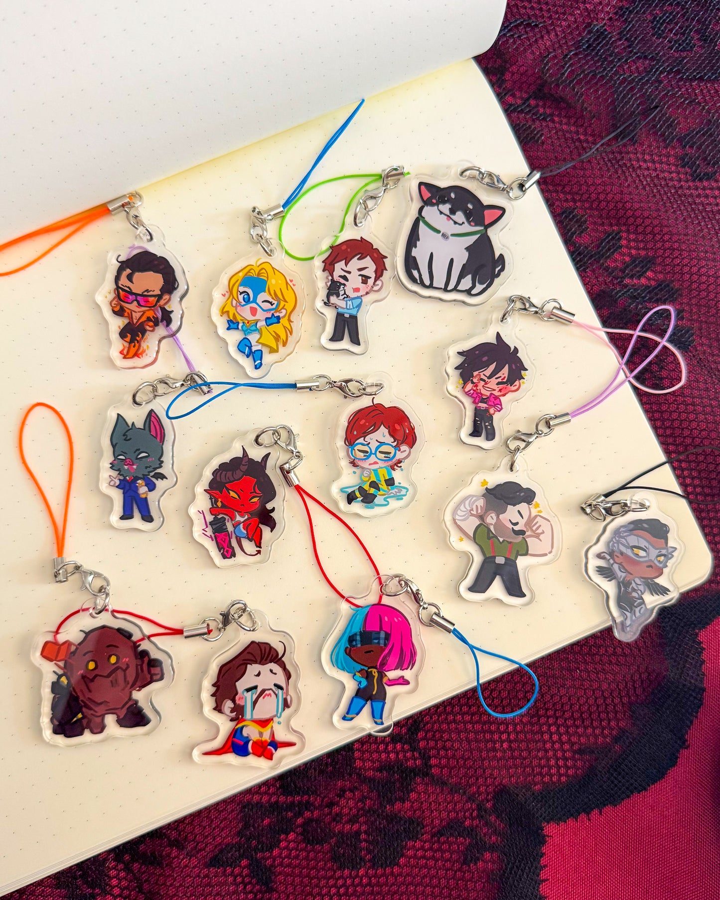 Superhero Dispatch Phone Charm