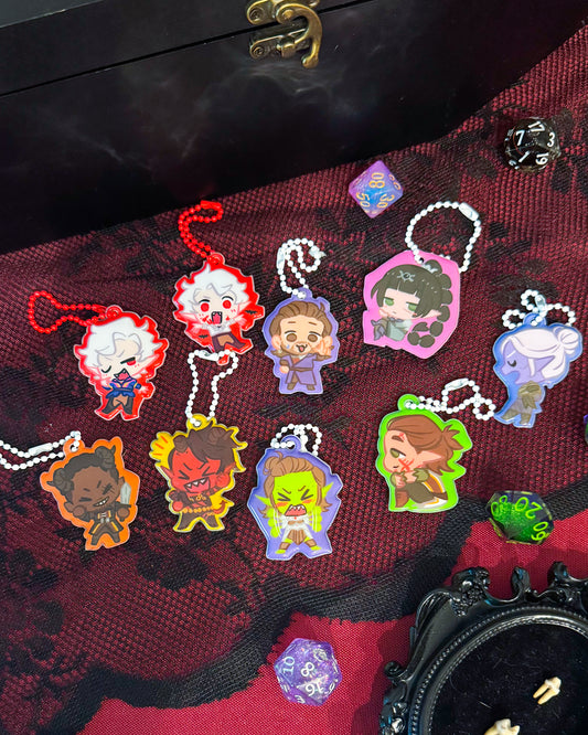 BG3 Companion Puffy Vinyl Keychains