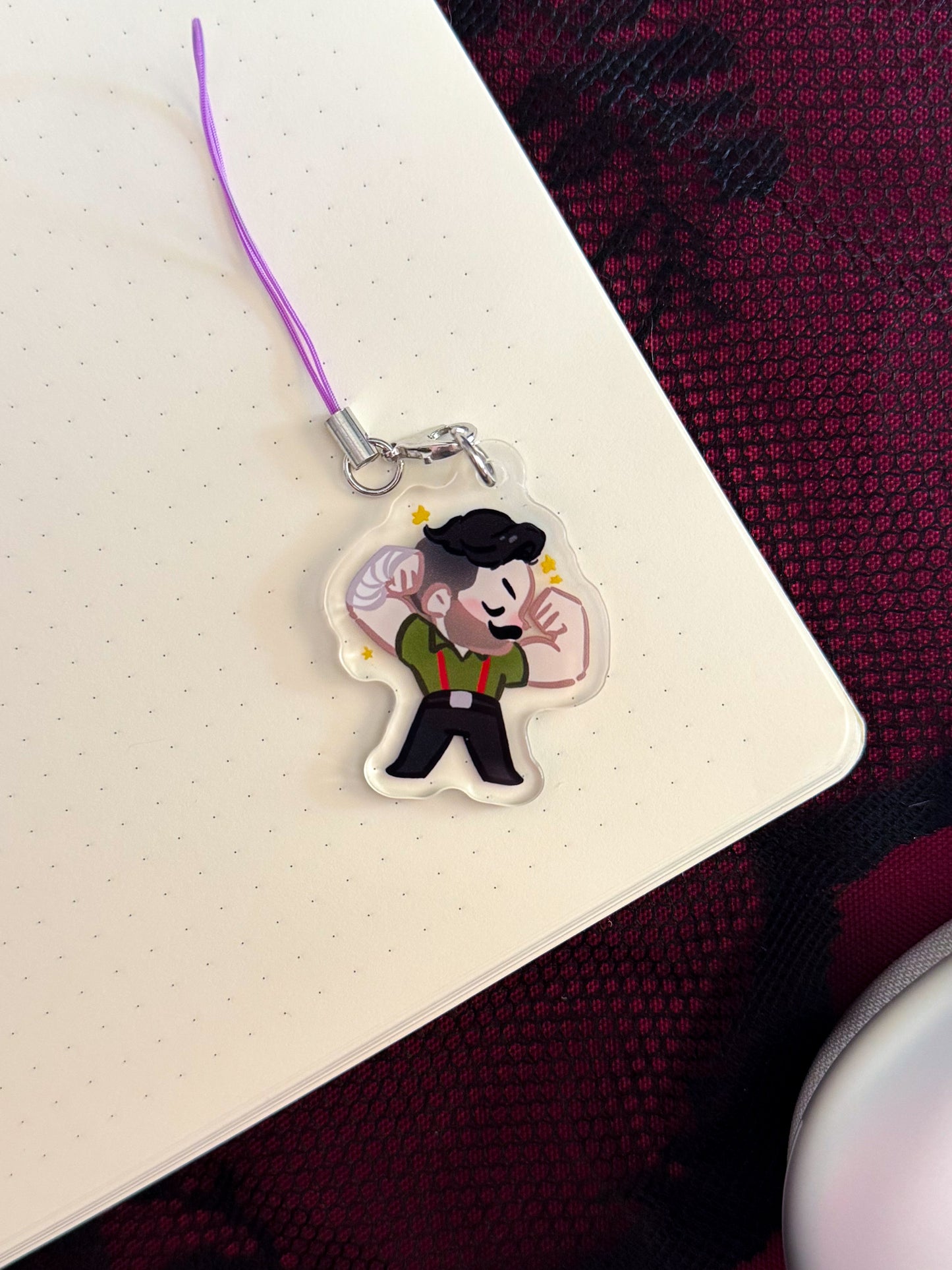 Superhero Dispatch Phone Charm