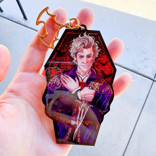 Astarion Liquid Glitter Keychain