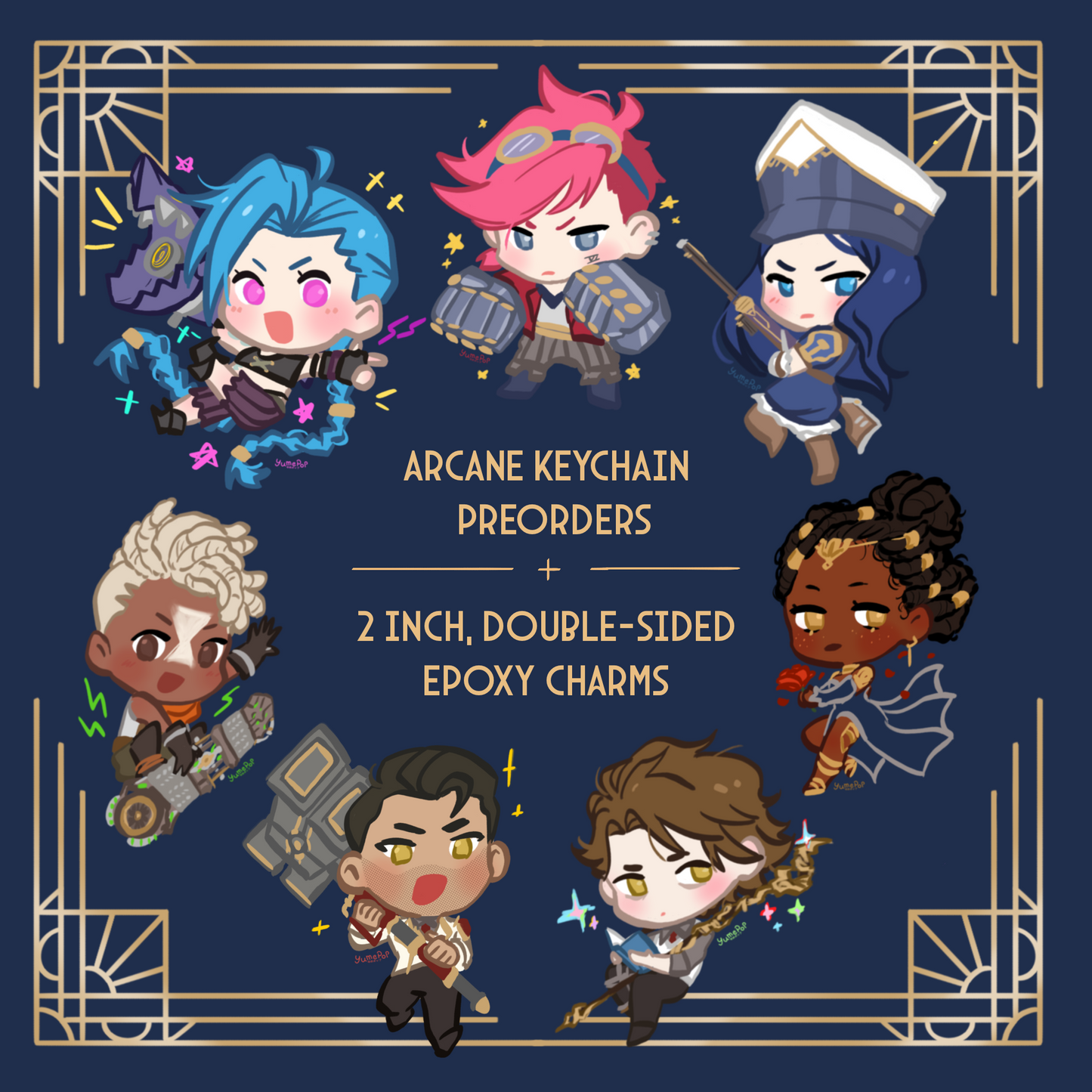 Arcane Keychains (PREORDER CLOSES 12/24)