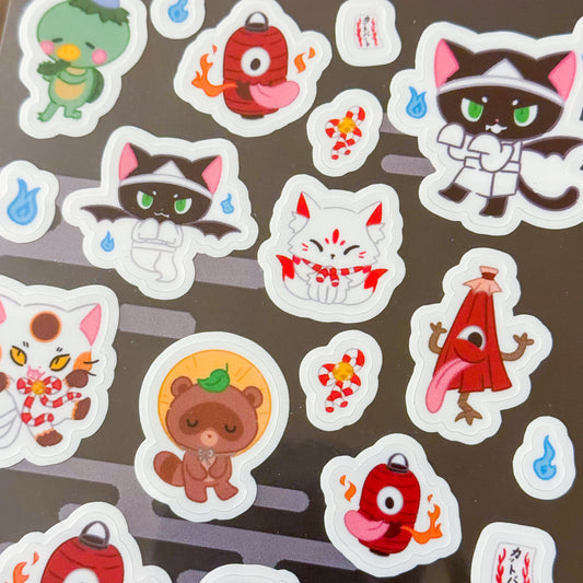 Catbat + Yokai Stickers!