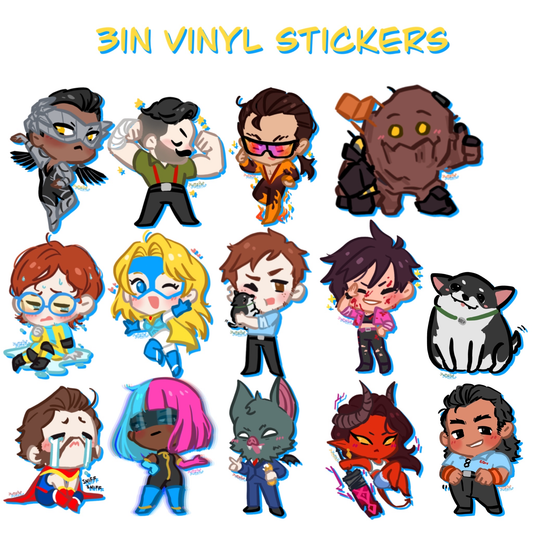 Superhero Dispatch Vinyl Stickers