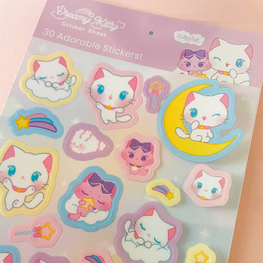 Dreamy Kitty Sticker Sheet