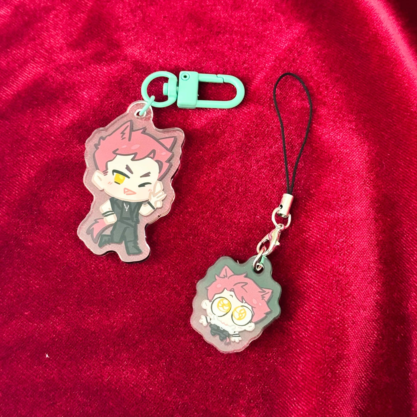 Deepspace Wolfie Phone Charm