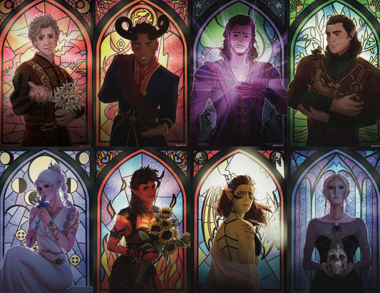BG3 Stained Glass Poster Prints (11x17) - BUY 2 GET 1 FREE!