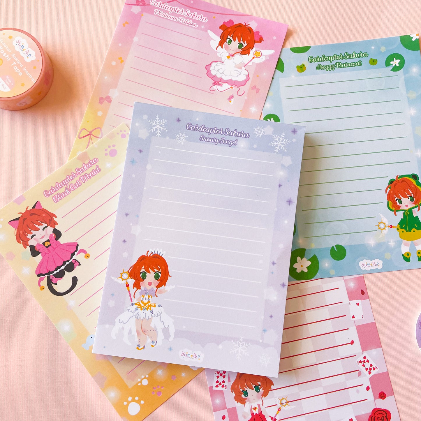 Sakura Multi Design Memo Pad